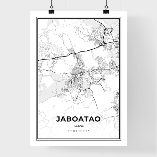 Jaboatao Brazil - Premium City Map Poster