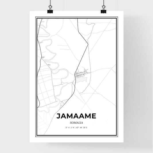 Jamaame Somalia - Premium City Map Poster