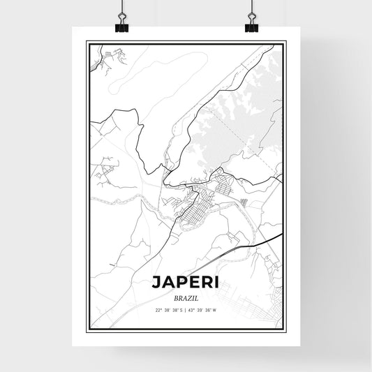 Japeri Brazil - Premium City Map Poster