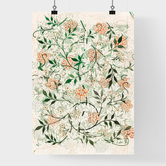 Jasmine Pattern Artwork by William Morris Poster