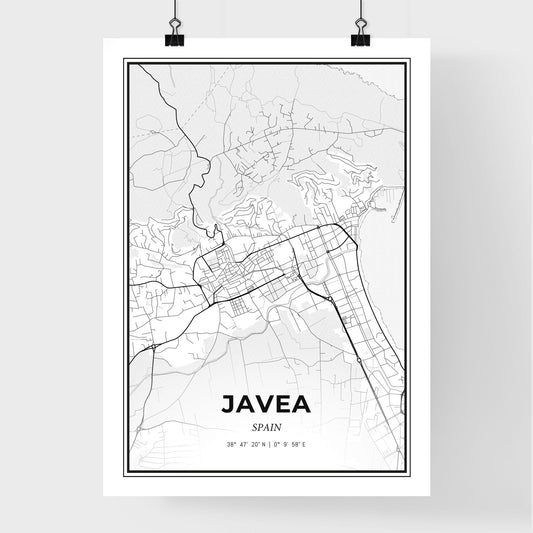Javea Spain - Premium City Map Poster