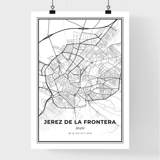 Jerez de la Frontera Spain - Premium City Map Poster