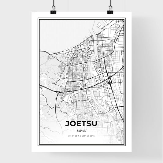 Jōetsu Japan - Premium City Map Poster