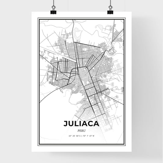 Juliaca Peru - Premium City Map Poster