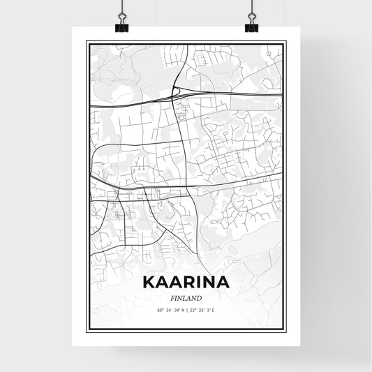 Kaarina Finland - Premium City Map Poster