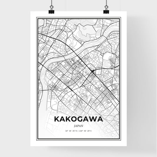 Kakogawa Japan - Premium City Map Poster