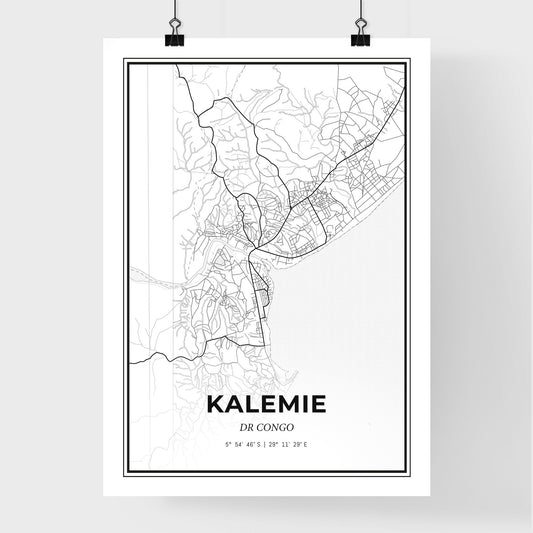 Kalemie DR Congo - Premium City Map Poster