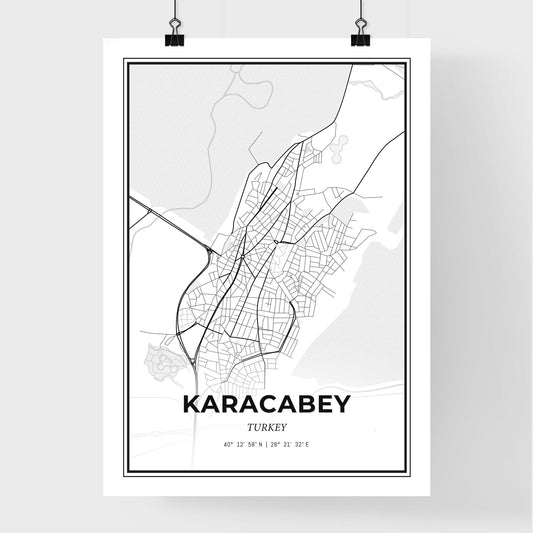 Karacabey Turkey - Premium City Map Poster