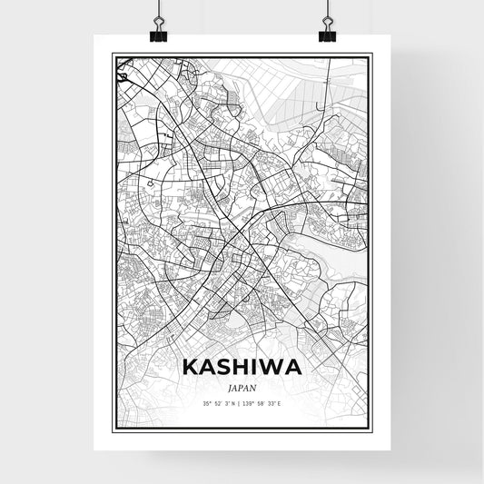 Kashiwa Japan - Premium City Map Poster