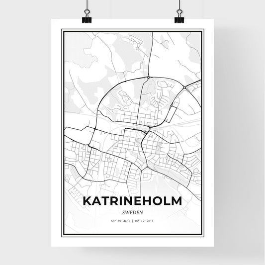 Katrineholm Sweden - Premium City Map Poster