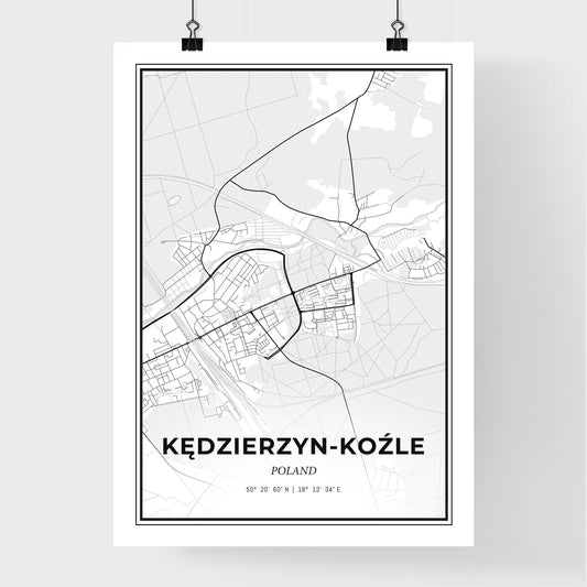 Kędzierzyn-Koźle Poland - Premium City Map Poster