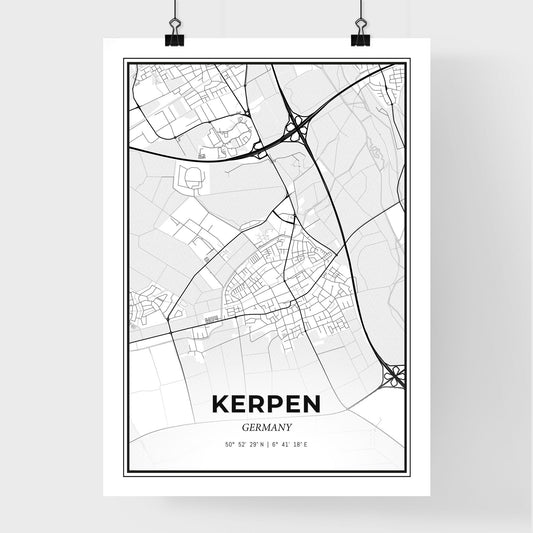Kerpen Germany - Premium City Map Poster