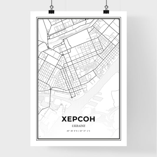 Kherson Ukraine - Premium City Map Poster