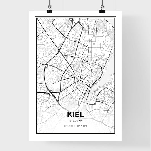 Kiel Germany - Premium City Map Poster