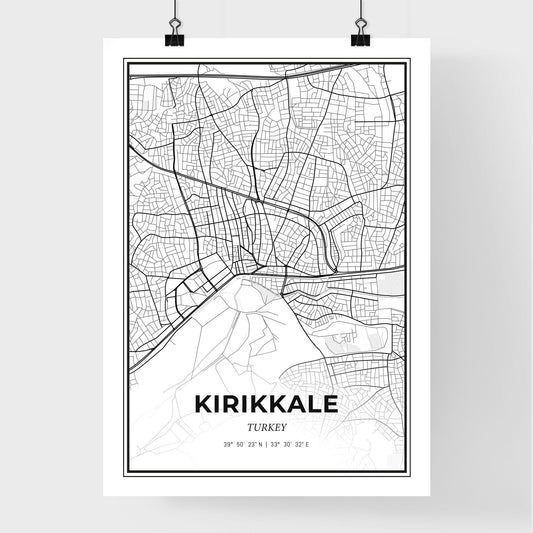Kırıkkale Turkey - Premium City Map Poster