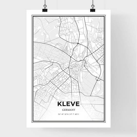 Kleve Germany - Premium City Map Poster