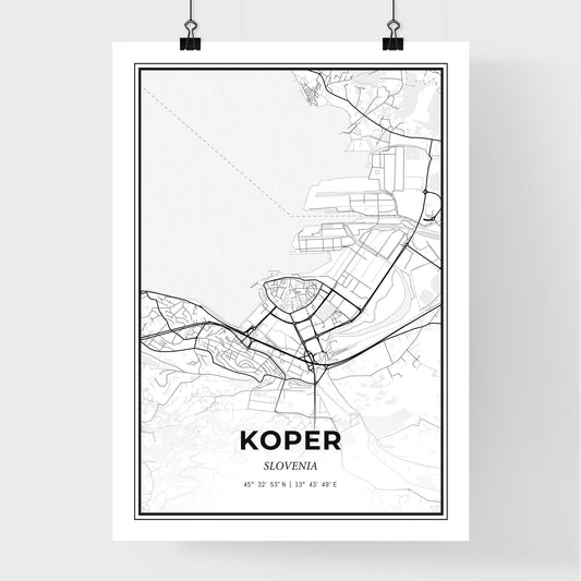 Koper Slovenia - Premium City Map Poster