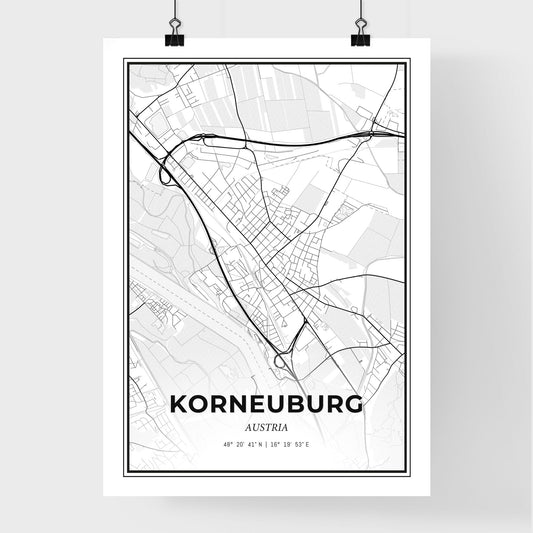 Korneuburg Austria - Premium City Map Poster