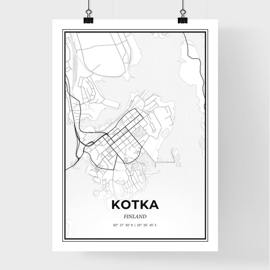 Kotka Finland - Premium City Map Poster
