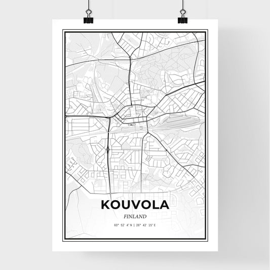 Kouvola Finland - Premium City Map Poster