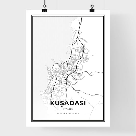 Kuşadası Turkey - Premium City Map Poster