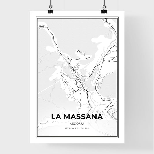 La Massana Andorra - Premium City Map Poster