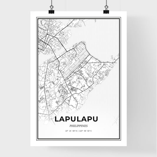 Lapu‑Lapu Philippines - Premium City Map Poster