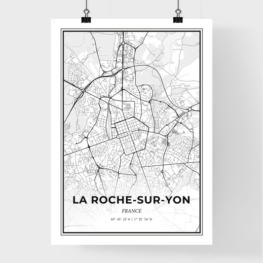 La Roche-sur-Yon France - Premium City Map Poster