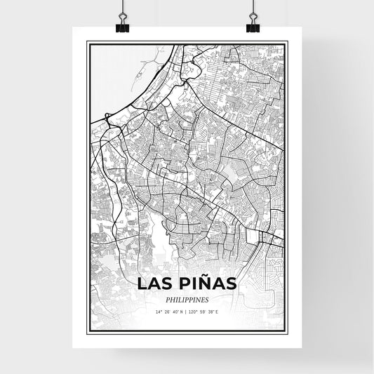 Las Piñas Philippines - Premium City Map Poster