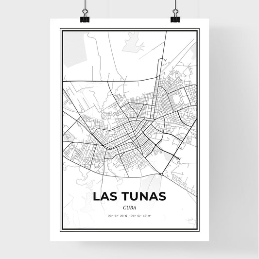 Las Tunas Cuba - Premium City Map Poster
