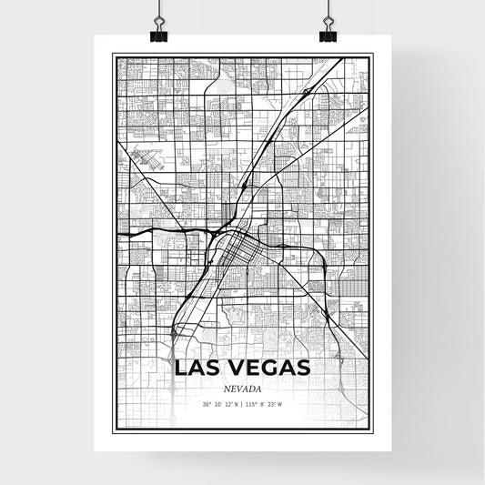 Las Vegas Nevada - Premium City Map Poster