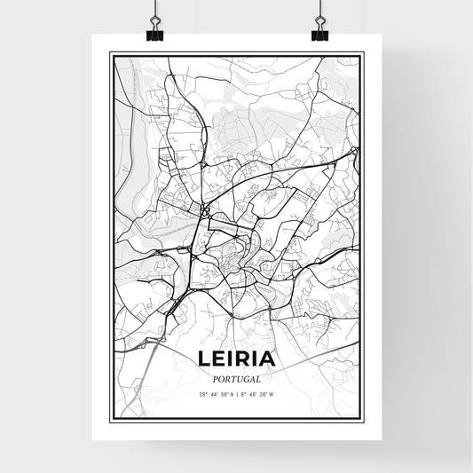 Leiria Portugal - Premium City Map Poster