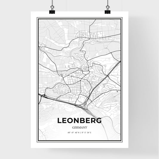 Leonberg Germany - Premium City Map Poster