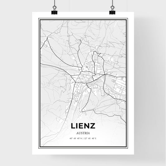 Lienz Austria - Premium City Map Poster
