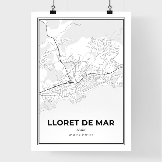 Lloret de Mar Spain - Premium City Map Poster