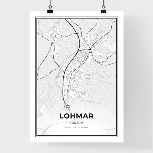 Lohmar Germany - Premium City Map Poster