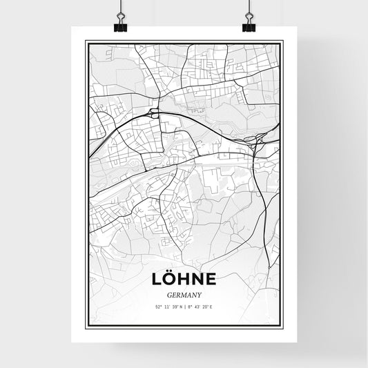 Lohne Germany - Premium City Map Poster