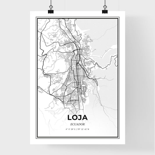Loja Ecuador - Premium City Map Poster