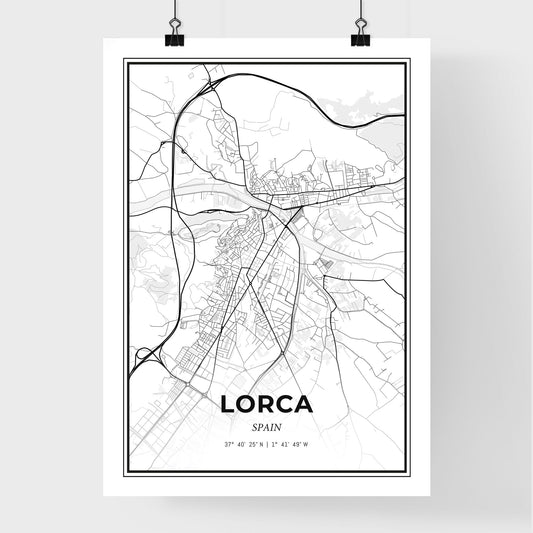 Lorca Spain - Premium City Map Poster