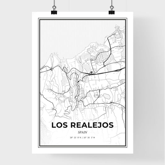 Los Realejos Spain - Premium City Map Poster