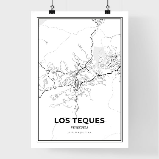 Los Teques Venezuela - Premium City Map Poster