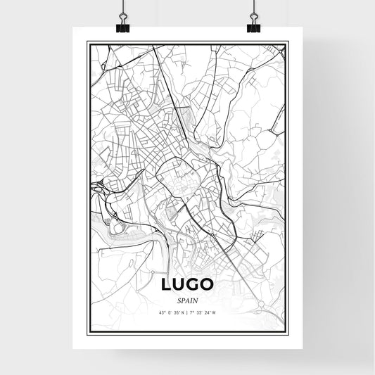 Lugo Spain - Premium City Map Poster