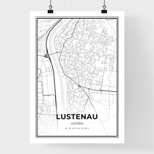 Lustenau Austria - Premium City Map Poster