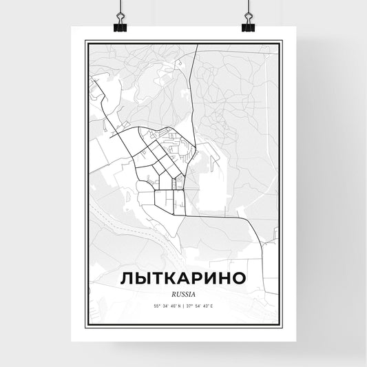 Lytkarino Russia - Premium City Map Poster