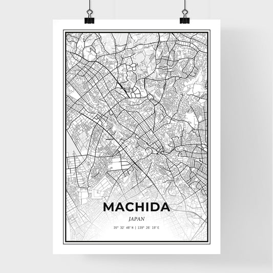 Machida Japan - Premium City Map Poster