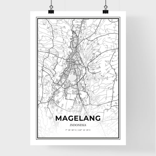 Magelang Indonesia - Premium City Map Poster