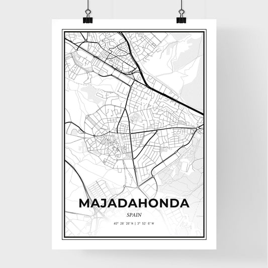 Majadahonda Spain - Premium City Map Poster