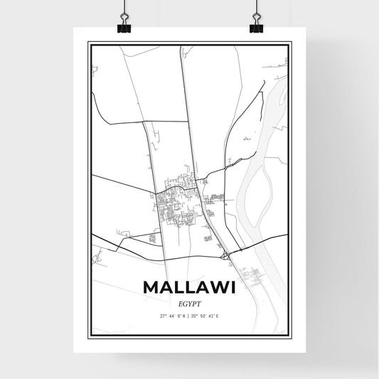 Mallawi Egypt - Premium City Map Poster