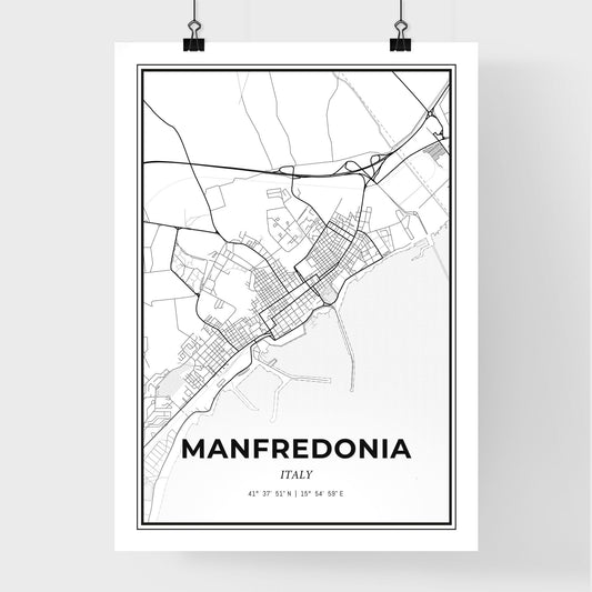 Manfredonia Italy - Premium City Map Poster