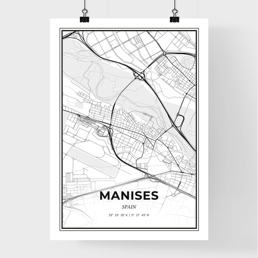 Manises Spain - Premium City Map Poster